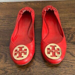Tory Burch Reva Flats - Red - Size 8.5